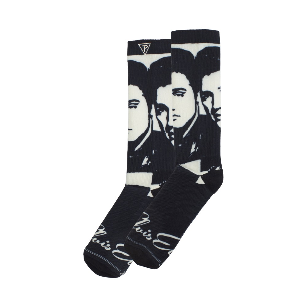 Elvis Presley - Sublimation Crew Sokken - Zwart